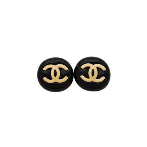 chanel earrings plastic round|authentic Chanel earrings.